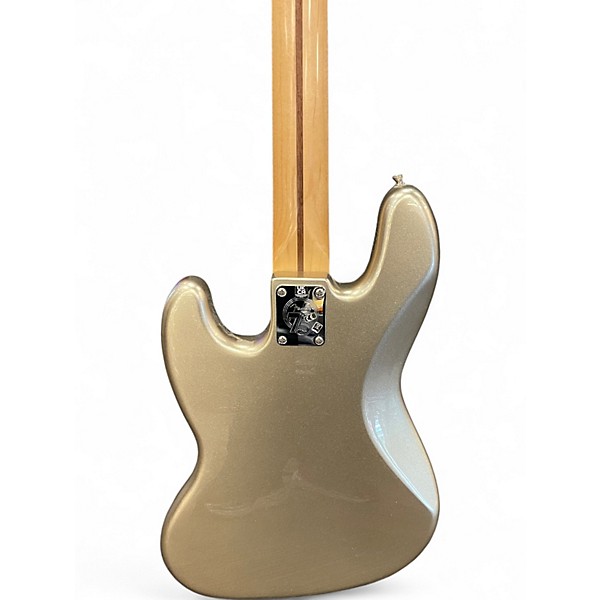 Used Fender 75th Anniversary Commemorative American Jazz Bass Silver Electric Bass Guitar