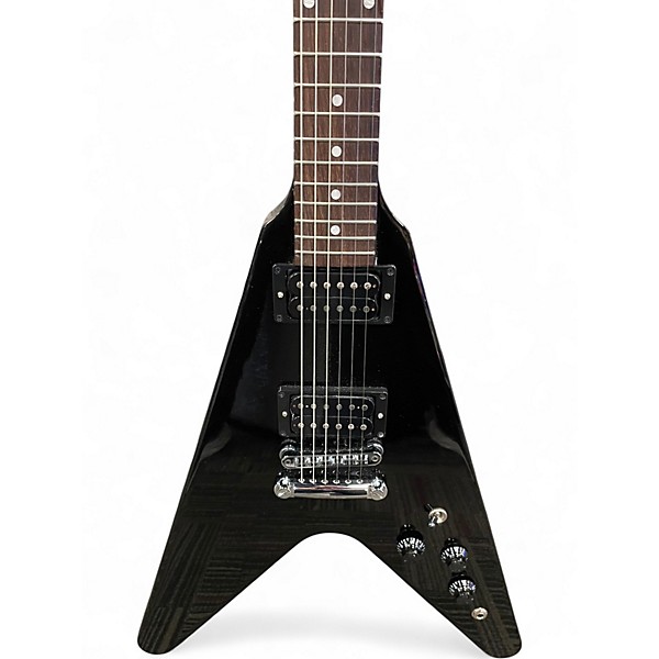 Used Gibson '80S FLYING V Ebony Solid Body Electric Guitar
