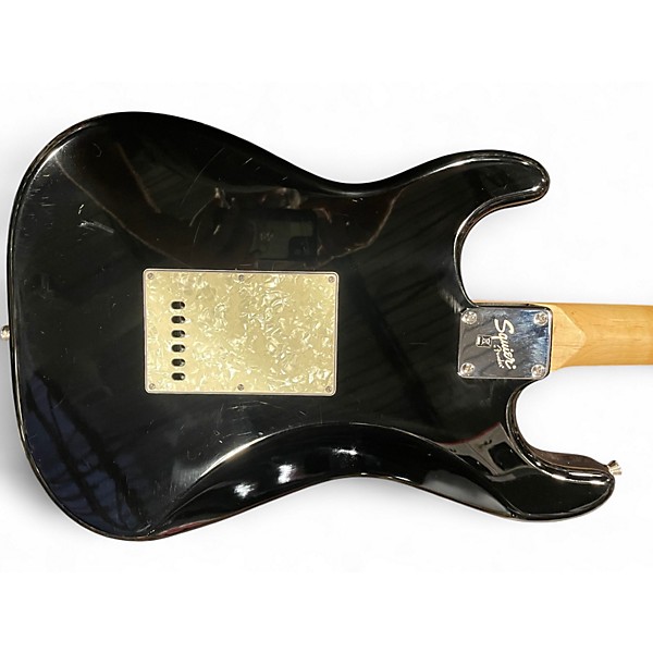 Used Squier Standard Stratocaster Black Solid Body Electric Guitar