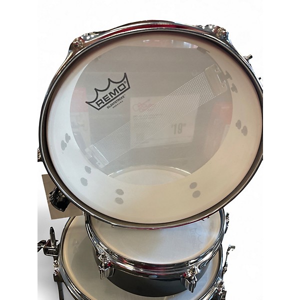 Used TAMA 4 Piece Club Jam Pancake hairline black chrome Drum Kit