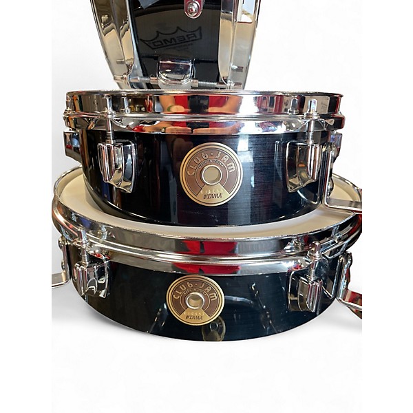 Used TAMA 4 Piece Club Jam Pancake hairline black chrome Drum Kit