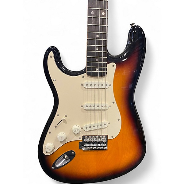 Used Squier Affinity Stratocaster LH Sunburst Solid Body Electric Guitar