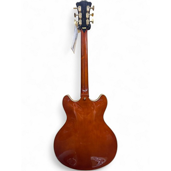 Used D'Angelico EXCEL DC QUILTED MAPLE ORANGE Hollow Body Electric Guitar