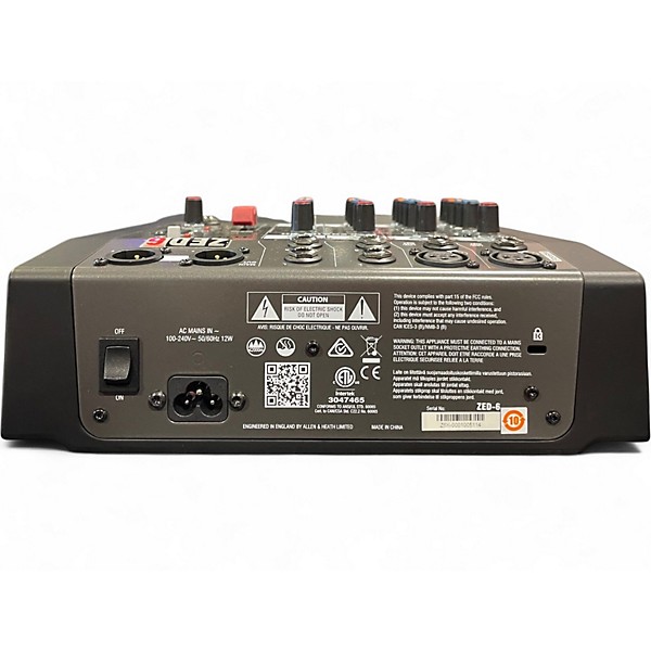 Used Allen & Heath ZED6 Unpowered Mixer