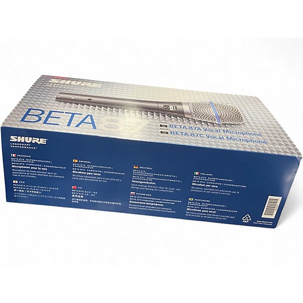 Used Shure Beta 87A Condenser Microphone
