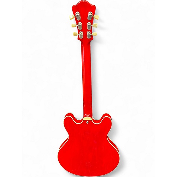 Used Eastwood T386 Red Hollow Body Electric Guitar