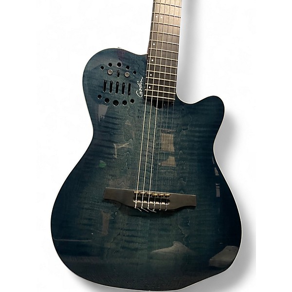 Used Godin Multiac ACS-SA Denim Classical Acoustic Electric Guitar