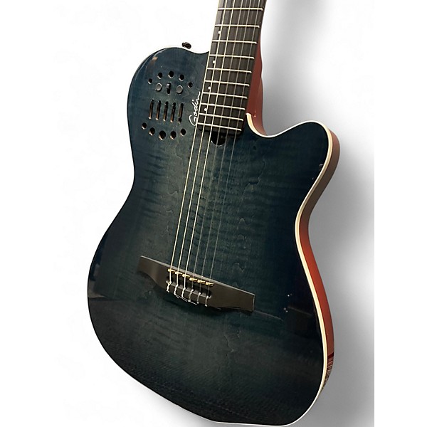 Used Godin Multiac ACS-SA Denim Classical Acoustic Electric Guitar