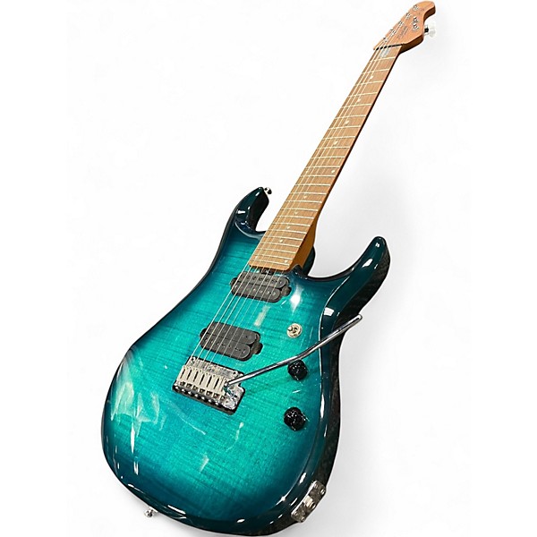 Used Sterling by Music Man John Petrucci JP157 7 String Emerald Green Solid Body Electric Guitar