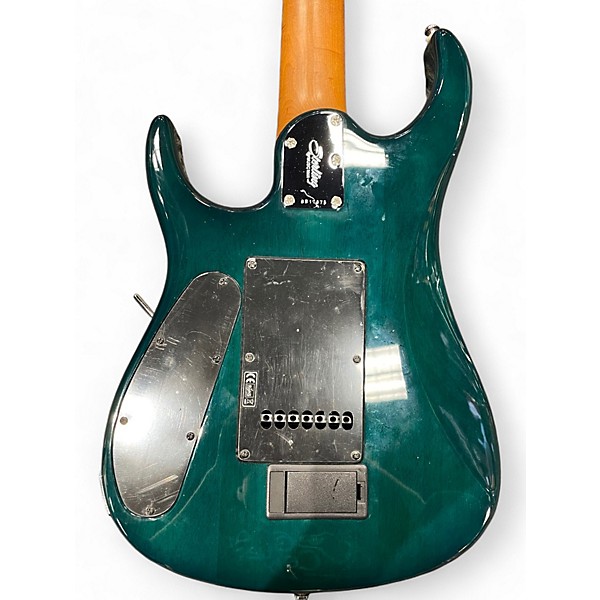 Used Sterling by Music Man John Petrucci JP157 7 String Emerald Green Solid Body Electric Guitar
