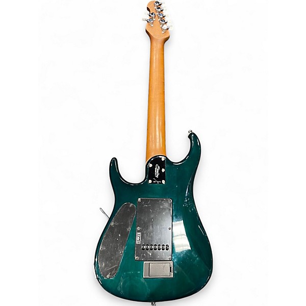 Used Sterling by Music Man John Petrucci JP157 7 String Emerald Green Solid Body Electric Guitar