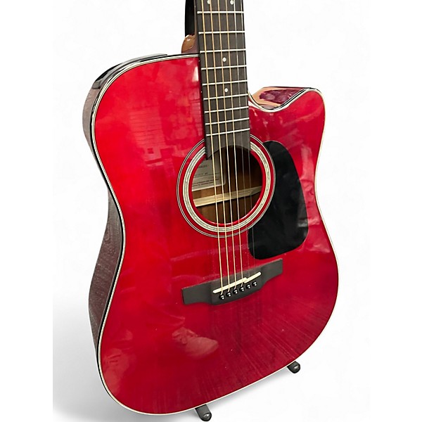 Used Takamine GD30CE RED Acoustic Electric Guitar