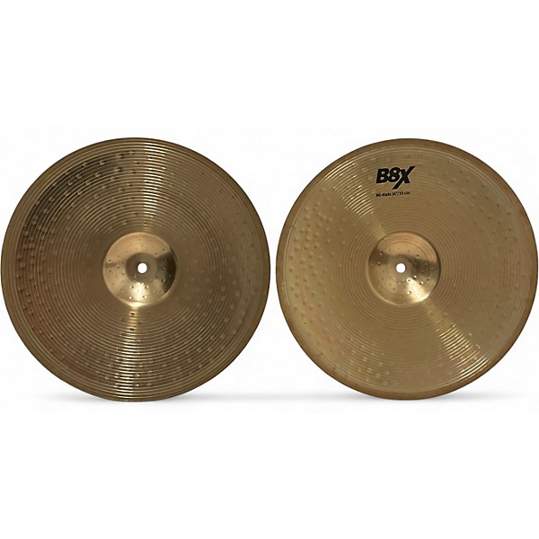 Used SABIAN 14in B8X HI HATS Cymbal