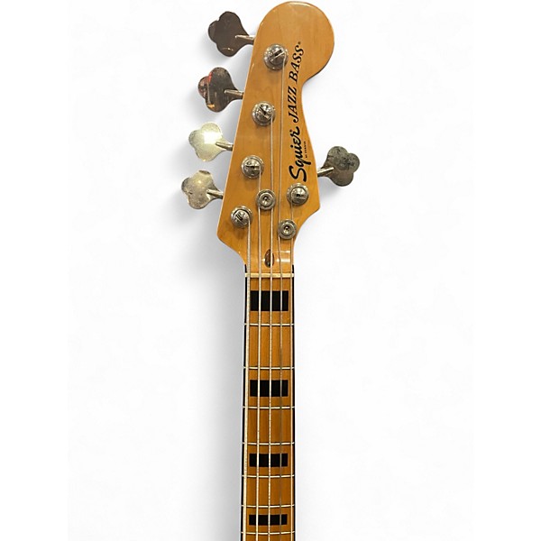 Used Squier Classic Vibe 70s Jazz Bass V Black Electric Bass Guitar