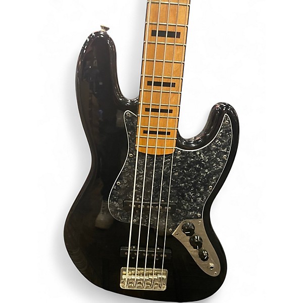 Used Squier Classic Vibe 70s Jazz Bass V Black Electric Bass Guitar