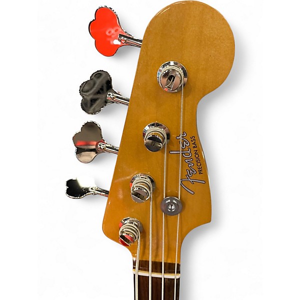 Used Fender vintera 60s Precision bass Natural burst Electric Bass Guitar