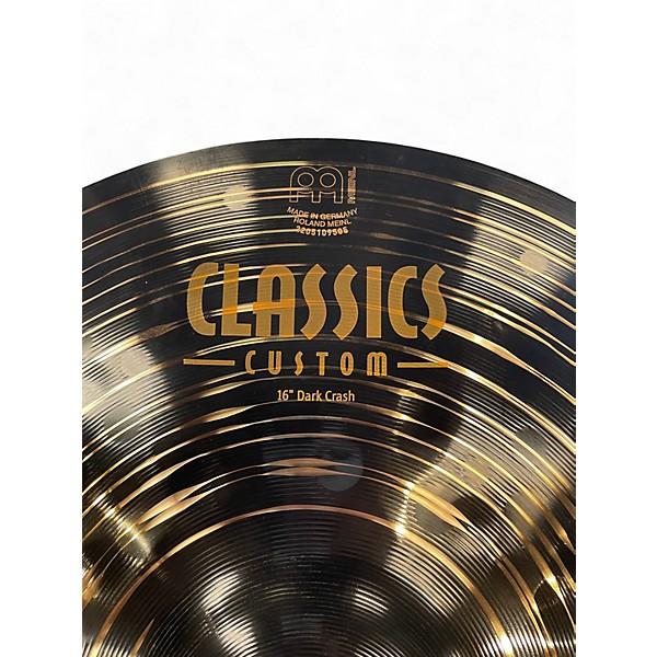 Used MEINL 16in Classics Custom Dark Crash Cymbal