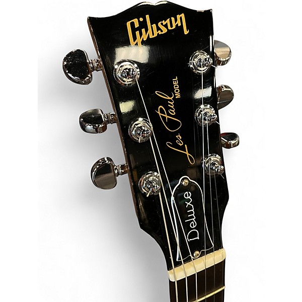 Used Gibson Les Paul Deluxe Sunburst Solid Body Electric Guitar