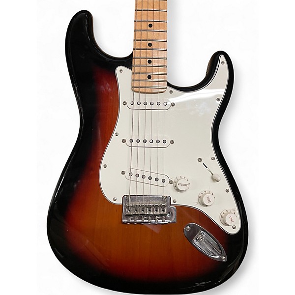 Used Fender Player Stratocaster 3 Color Sunburst Solid Body Electric Guitar