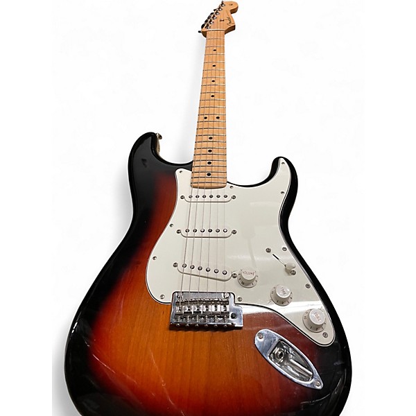 Used Fender Player Stratocaster 3 Color Sunburst Solid Body Electric Guitar