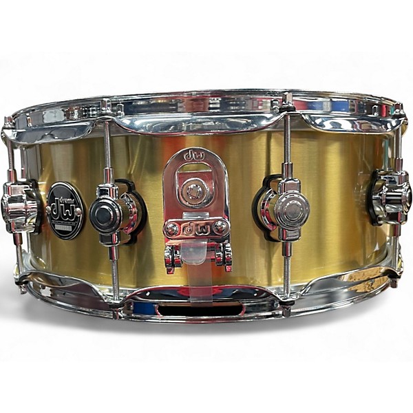 Used DW 14X5.5 Performance Series Snare Gold Drum