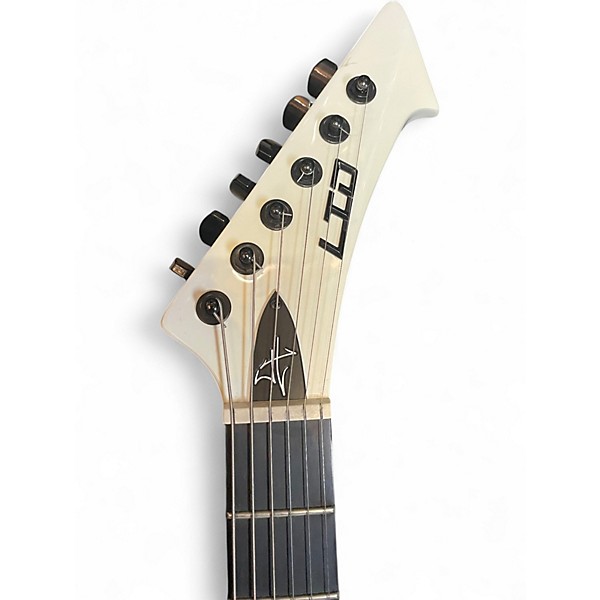 Used ESP LTD James Hetfield Snakebyte Snow White Solid Body Electric Guitar