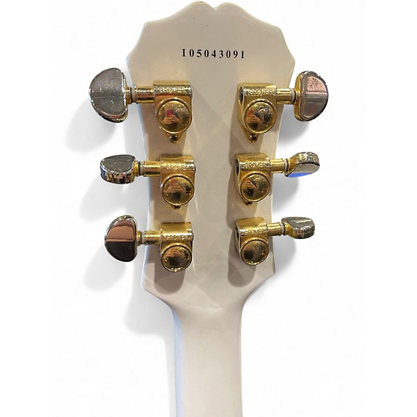 Used Epiphone Les Paul Custom Alpine White Solid Body Electric Guitar