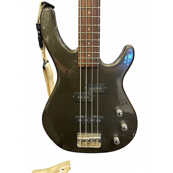 Used Squier mb4 Gunmetal Gray Electric Bass Guitar