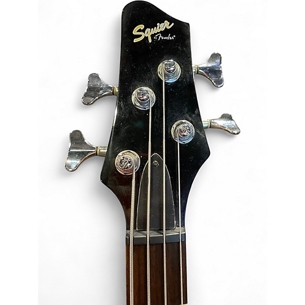 Used Squier mb4 Gunmetal Gray Electric Bass Guitar
