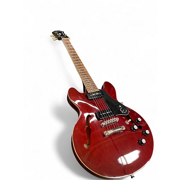 Used Epiphone ES339 P90 PRO Cherry Hollow Body Electric Guitar