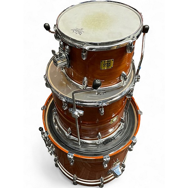 Used 2000s Yamaha 3 Piece Oak Custom York Honey Amber Drum Kit