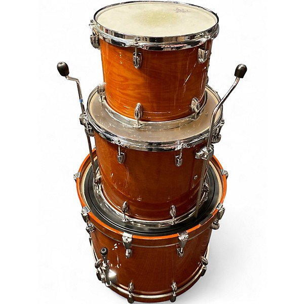 Used 2000s Yamaha 3 Piece Oak Custom York Honey Amber Drum Kit