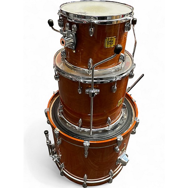 Used 2000s Yamaha 3 Piece Oak Custom York Honey Amber Drum Kit