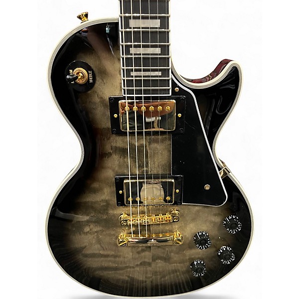 Used Epiphone LES PAUL CUSTOM shadow burst Solid Body Electric Guitar