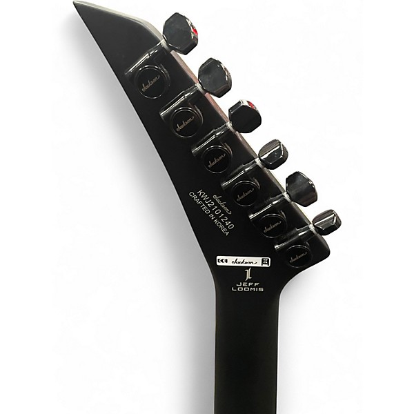 Used Jackson JEFF LOOMIS PRO SERIES KELLY Black Solid Body Electric Guitar