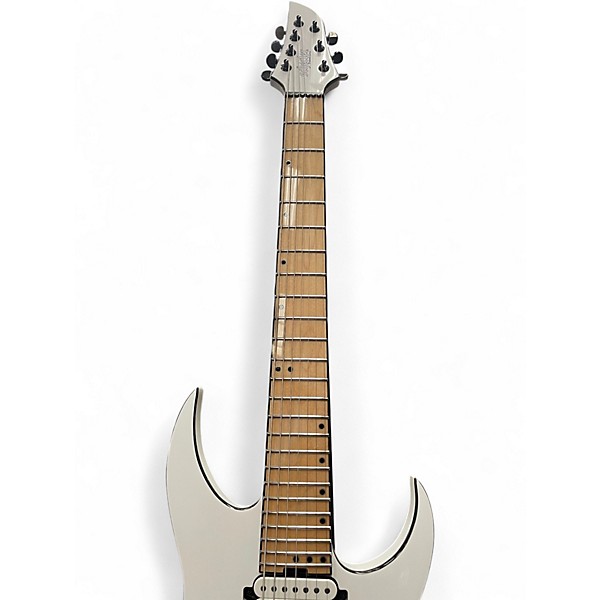 Used Schecter Guitar Research KM7 MKIII Alpine White Solid Body Electric Guitar