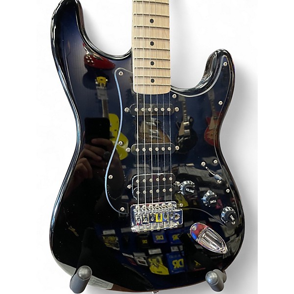 Used Squier Standard Stratocaster Black Solid Body Electric Guitar