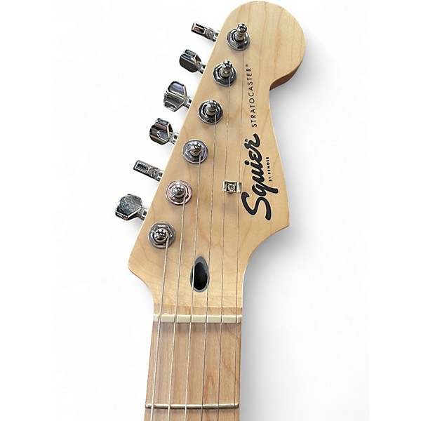 Used Squier Standard Stratocaster Black Solid Body Electric Guitar