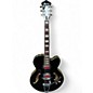 Used Ibanez AFS78T Bigsby Nebula Black Hollow Body Electric Guitar thumbnail
