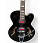 Used Ibanez AFS78T Bigsby Nebula Black Hollow Body Electric Guitar