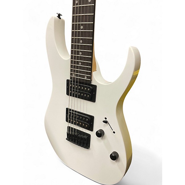 Used Ibanez GRG7221 7-String WHITE Solid Body Electric Guitar