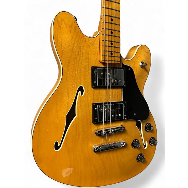 Used Fender Starcaster Natural Hollow Body Electric Guitar