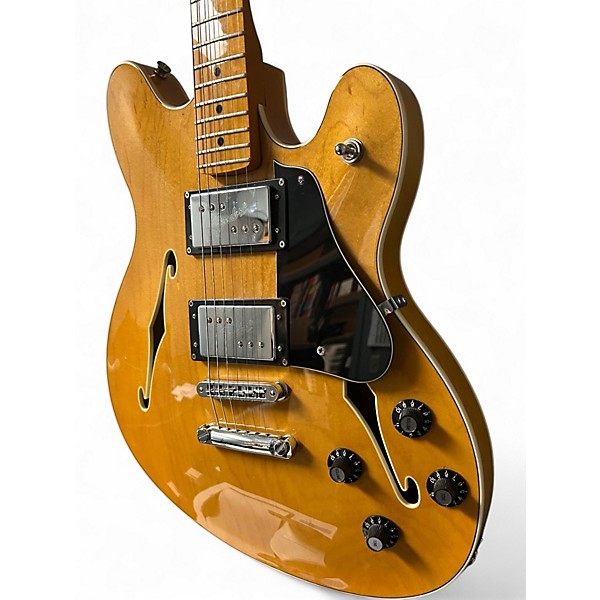 Used Fender Starcaster Natural Hollow Body Electric Guitar