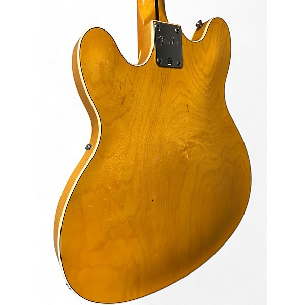 Used Fender Starcaster Natural Hollow Body Electric Guitar