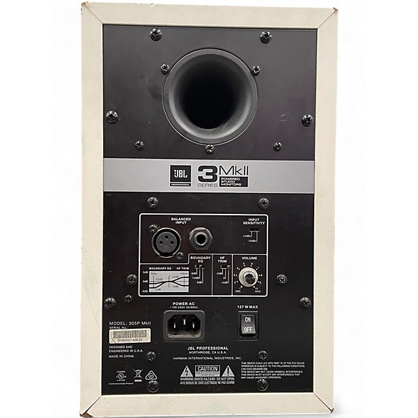 Used JBL 305P MKII Pair White Powered Monitor