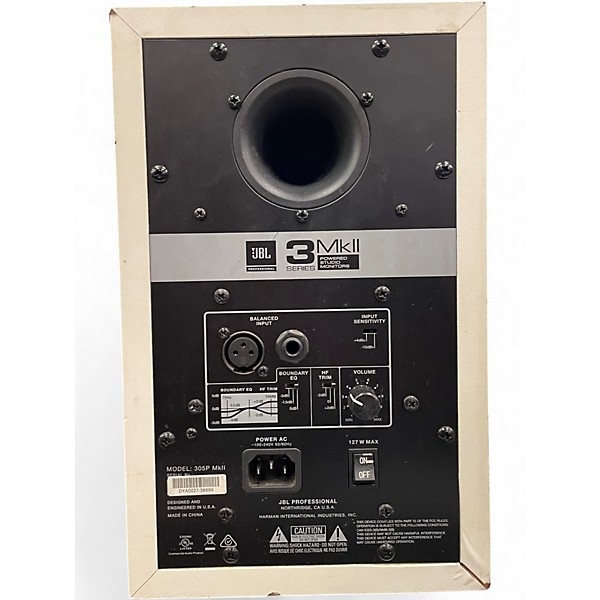 Used JBL 305P MKII Pair White Powered Monitor