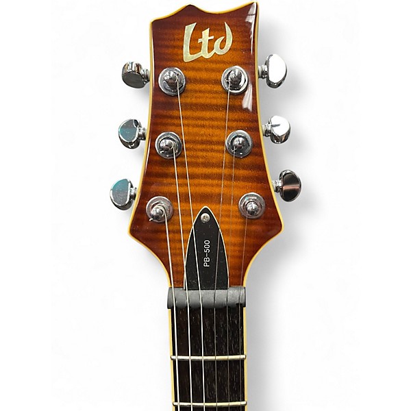 Used ESP LTD PB-500 Sunburst Solid Body Electric Guitar