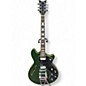 Used Schecter Guitar Research T S/H-1 Green Hollow Body Electric Guitar thumbnail