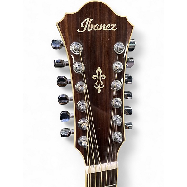 Used Ibanez AE2412 Natural 12 String Acoustic Electric Guitar