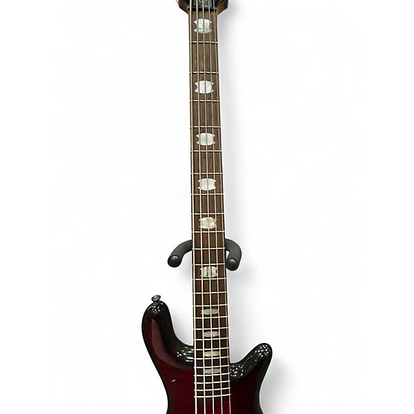 Used Spector ReBop5DLX-FM Black Cherry Electric Bass Guitar